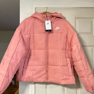 NWT Women’s Pink Nike Puffer Coat